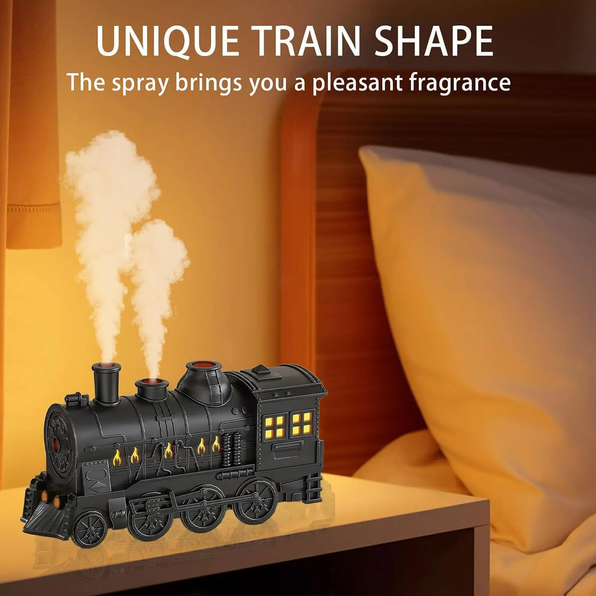 Train Diffusers 300ml Essential Oils Ultrasonic Cool Mist Humidifier Auto Off, Large Room Remote Control Aromatherapy Diffuser