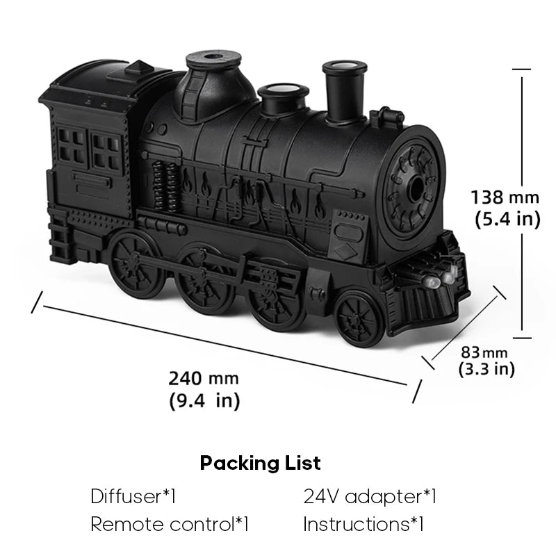 Train Diffusers 300ml Essential Oils Ultrasonic Cool Mist Humidifier Auto Off, Large Room Remote Control Aromatherapy Diffuser