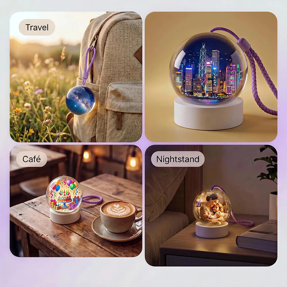 Video Memory Crystal Ball | Wi-Fi Keepsake Gift
