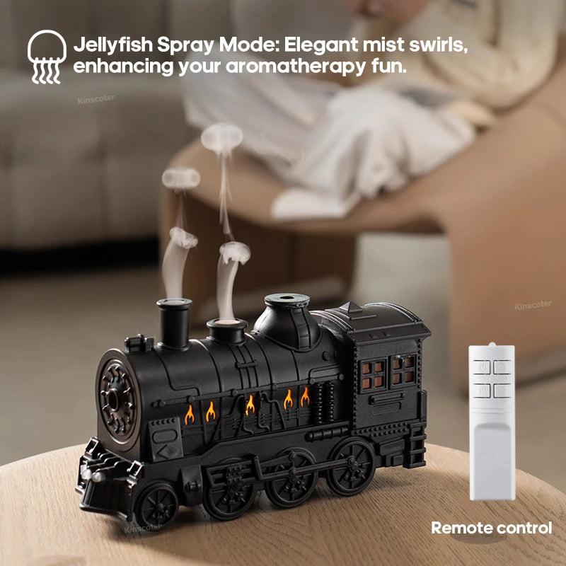 Train Diffusers 300ml Essential Oils Ultrasonic Cool Mist Humidifier Auto Off, Large Room Remote Control Aromatherapy Diffuser